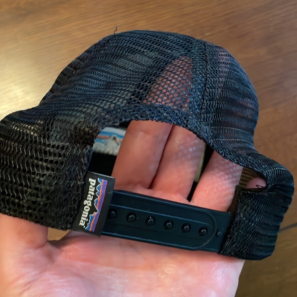 Patagonia trucker hat. Gray and black. Snap back. - Picture 3 of 5